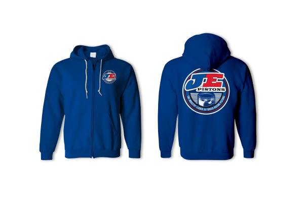 JE Pistons - JE Pistons JE Pistons, Hooded Sweatshirt, Zip-up, Large - W1538L