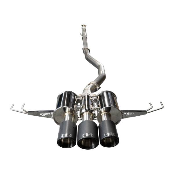 Injen - Injen Injen Technology Stainless Steel Cat-Back Exhaust System w/ Carbon Fiber Tips SES1583CF