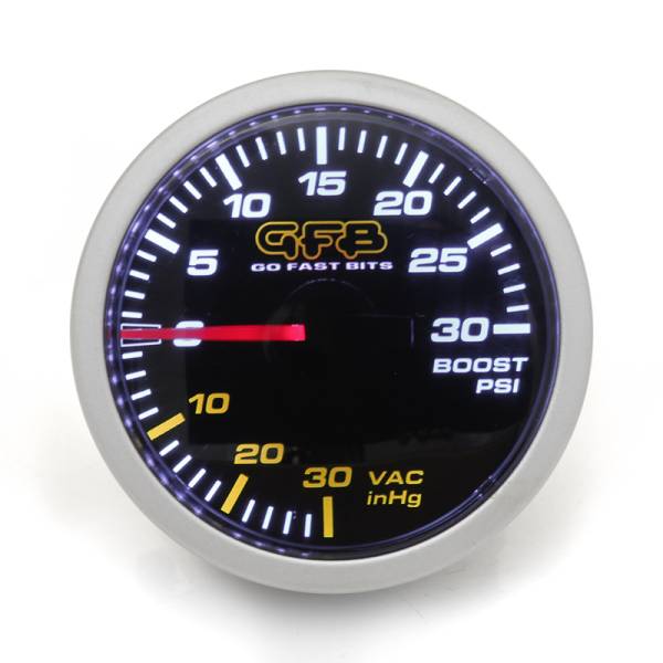 GFB Go Fast Bits - GFB Go Fast Bits 52mm mechanical 30psi boost pressure gauge - 3730