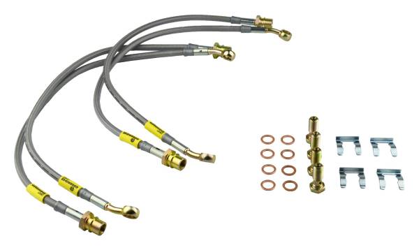 Goodridge - Goodridge G-STOP SS Braided Brake Line Kit 12206