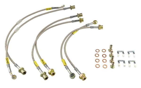 Goodridge - Goodridge G-STOP SS Braided Brake Line Kit 14197