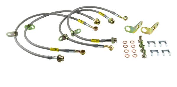 Goodridge - Goodridge G-STOP SS Braided Brake Line Kit 20024