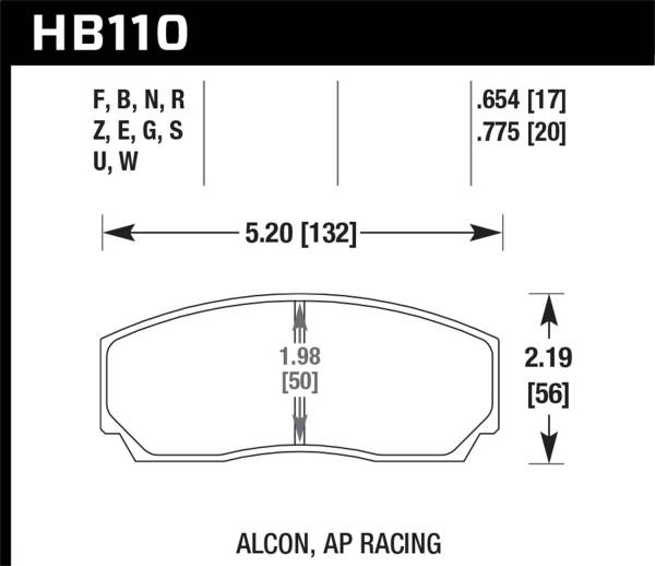 Hawk Performance - Hawk Performance DTC-60 Disc Brake Pad