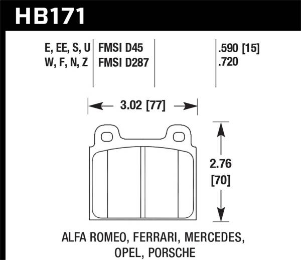 Hawk Performance - Hawk Performance HPS 5.0 Disc Brake Pad