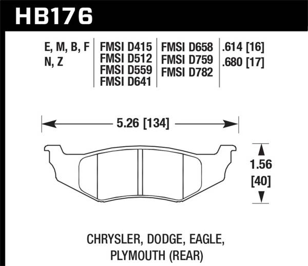 Hawk Performance - Hawk Performance HPS 5.0 Disc Brake Pad