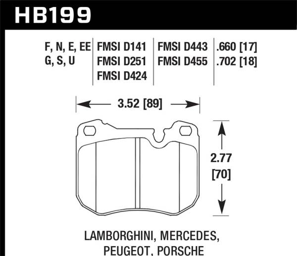 Hawk Performance - Hawk Performance HPS 5.0 Disc Brake Pad