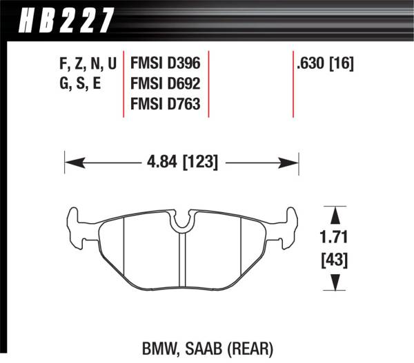 Hawk Performance - Hawk Performance DTC-60 Disc Brake Pad