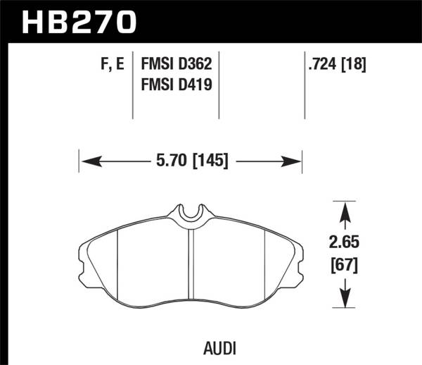 Hawk Performance - Hawk Performance DTC-15 Disc Brake Pad