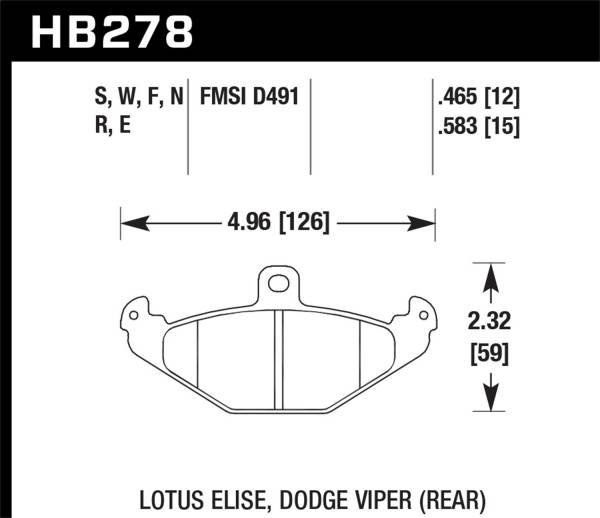 Hawk Performance - Hawk Performance HPS Disc Brake Pad