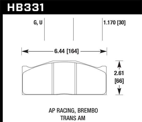 Hawk Performance - Hawk Performance DTC-80 Disc Brake Pad