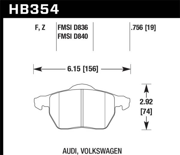 Hawk Performance - Hawk Performance HPS Disc Brake Pad