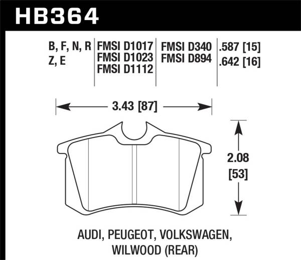 Hawk Performance - Hawk Performance HPS 5.0 Disc Brake Pad