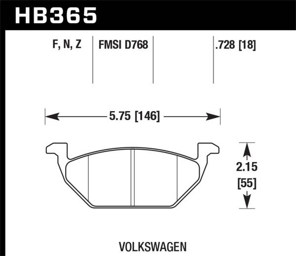 Hawk Performance - Hawk Performance HPS 5.0 Disc Brake Pad