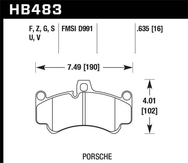 Hawk Performance - Hawk Performance HPS 5.0 Disc Brake Pad