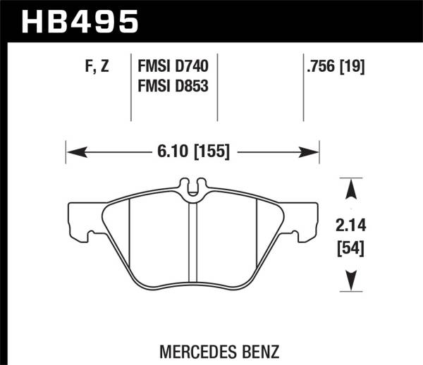 Hawk Performance - Hawk Performance Performance Ceramic Disc Brake Pad