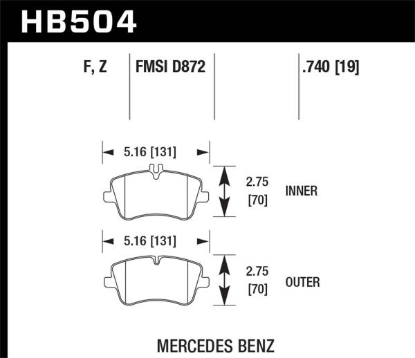 Hawk Performance - Hawk Performance HPS Disc Brake Pad