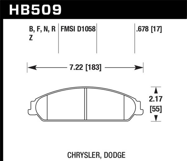 Hawk Performance - Hawk Performance HPS 5.0 Disc Brake Pad HB509B.678