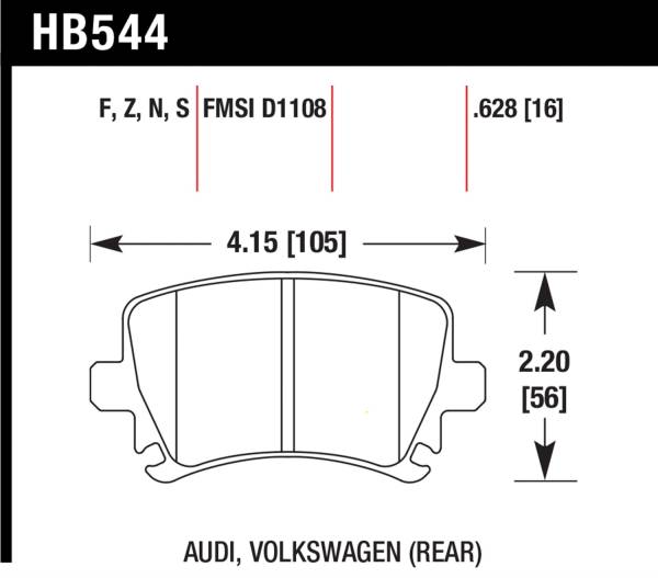 Hawk Performance - Hawk Performance HPS 5.0 Disc Brake Pad