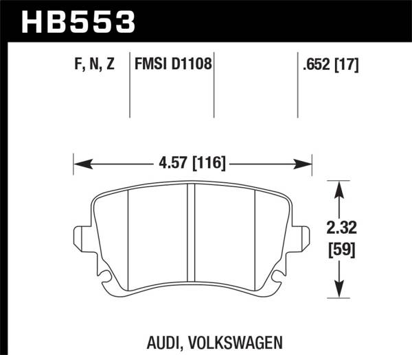 Hawk Performance - Hawk Performance HPS 5.0 Disc Brake Pad