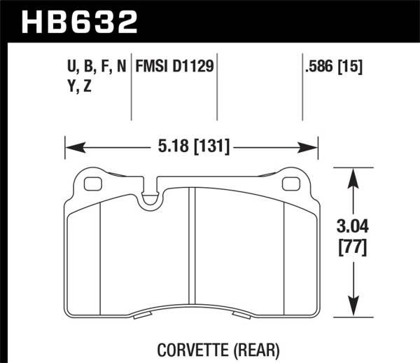 Hawk Performance - Hawk Performance HPS 5.0 Disc Brake Pad