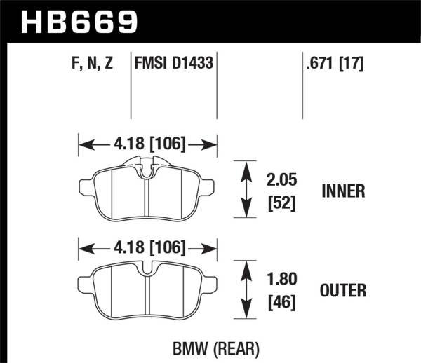 Hawk Performance - Hawk Performance HPS Disc Brake Pad