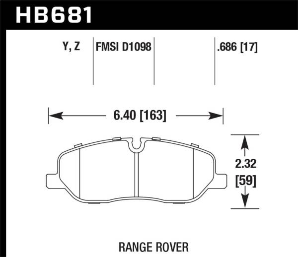 Hawk Performance - Hawk Performance LTS Disc Brake Pad