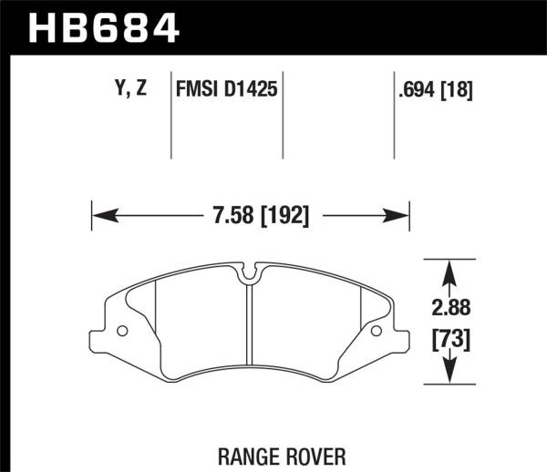 Hawk Performance - Hawk Performance LTS Disc Brake Pad