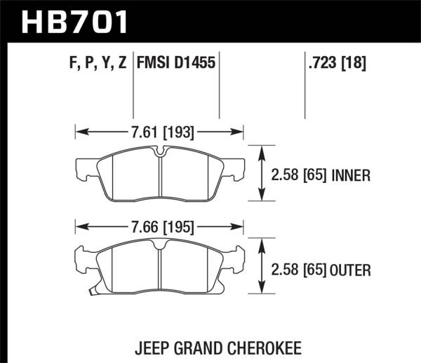 Hawk Performance - Hawk Performance HPS Disc Brake Pad