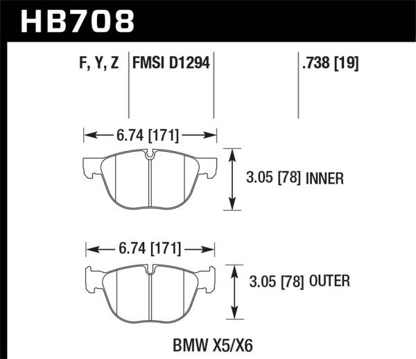 Hawk Performance - Hawk Performance HPS 5.0 Disc Brake Pad