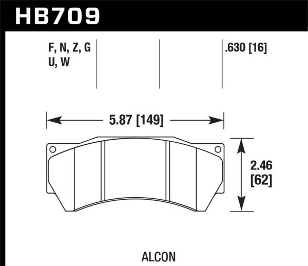 Hawk Performance - Hawk Performance HPS 5.0 Disc Brake Pad