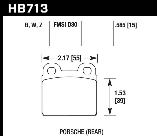 Hawk Performance - Hawk Performance HPS 5.0 Disc Brake Pad