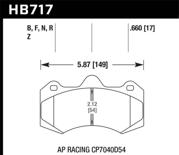 Hawk Performance - Hawk Performance HPS 5.0 Disc Brake Pad