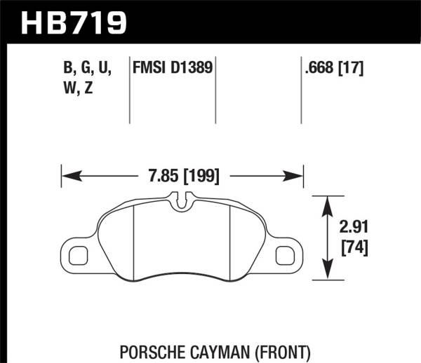 Hawk Performance - Hawk Performance HPS 5.0 Disc Brake Pad