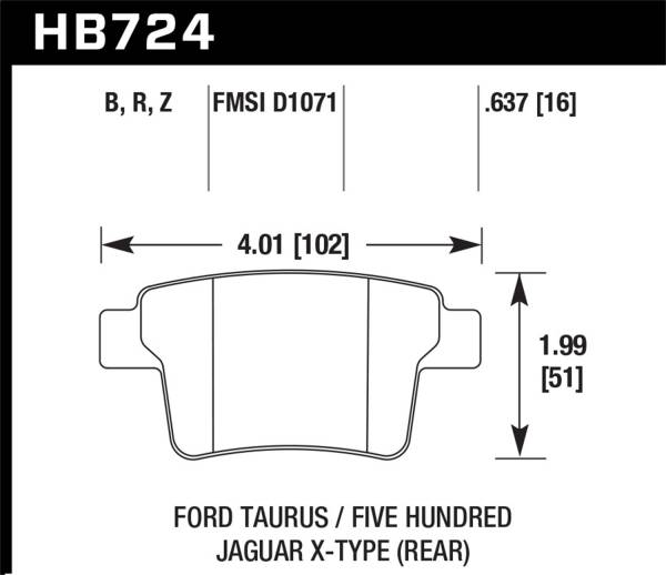 Hawk Performance - Hawk Performance HPS 5.0 Disc Brake Pad