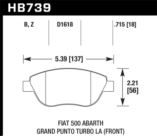 Hawk Performance - Hawk Performance HPS 5.0 Disc Brake Pad