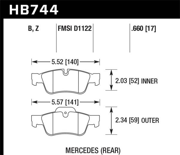 Hawk Performance - Hawk Performance HPS 5.0 Disc Brake Pad