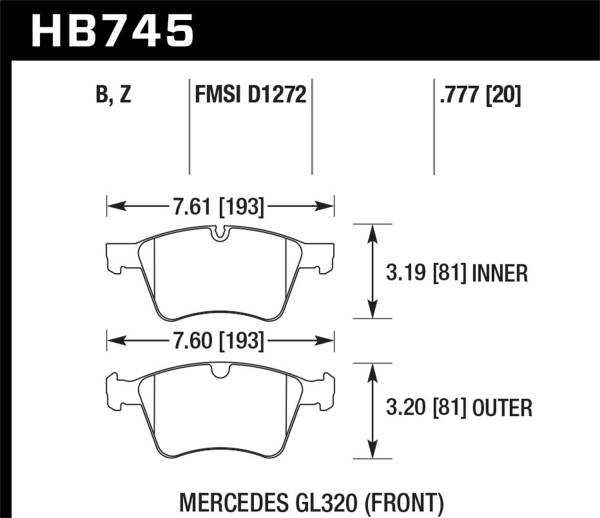 Hawk Performance - Hawk Performance HPS 5.0 Disc Brake Pad