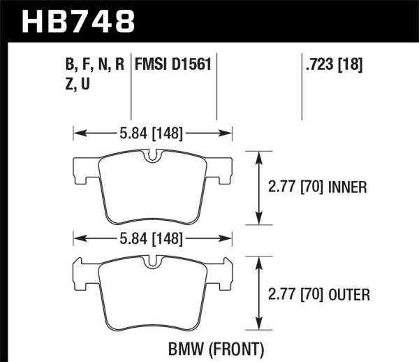 Hawk Performance - Hawk Performance DTC-80 Disc Brake Pad