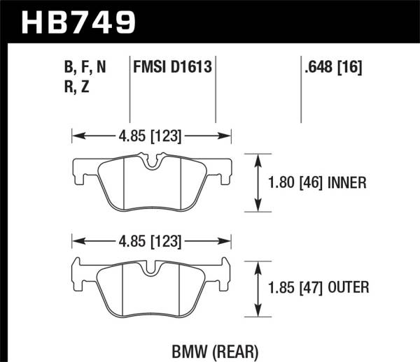 Hawk Performance - Hawk Performance HPS 5.0 Disc Brake Pad