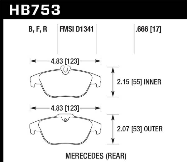 Hawk Performance - Hawk Performance HPS 5.0 Disc Brake Pad