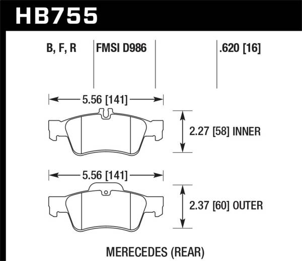 Hawk Performance - Hawk Performance HPS 5.0 Disc Brake Pad