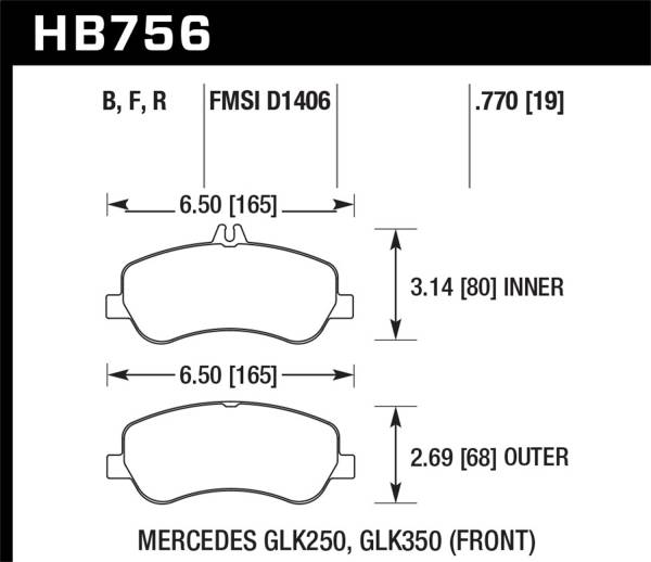 Hawk Performance - Hawk Performance HPS 5.0 Disc Brake Pad