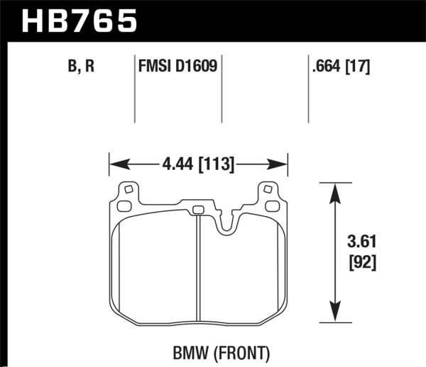 Hawk Performance - Hawk Performance HPS 5.0 Disc Brake Pad