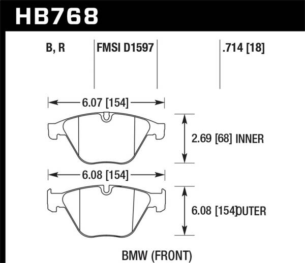 Hawk Performance - Hawk Performance HPS 5.0 Disc Brake Pad