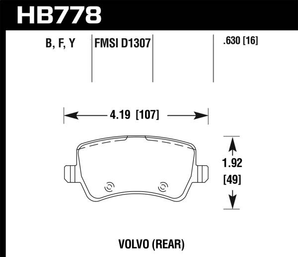 Hawk Performance - Hawk Performance HPS 5.0 Disc Brake Pad