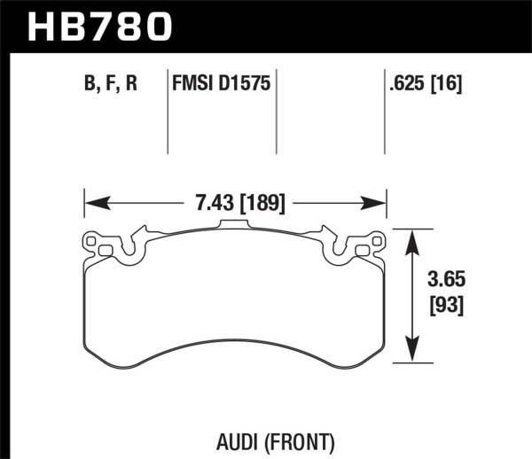 Hawk Performance - Hawk Performance HPS 5.0 Disc Brake Pad