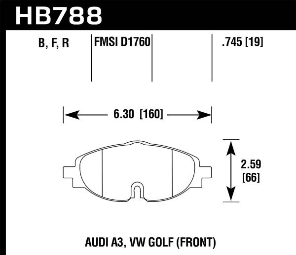 Hawk Performance - Hawk Performance HPS 5.0 Disc Brake Pad