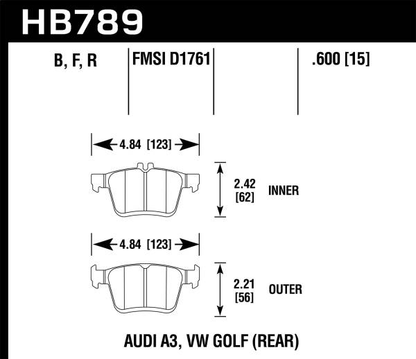 Hawk Performance - Hawk Performance HPS 5.0 Disc Brake Pad