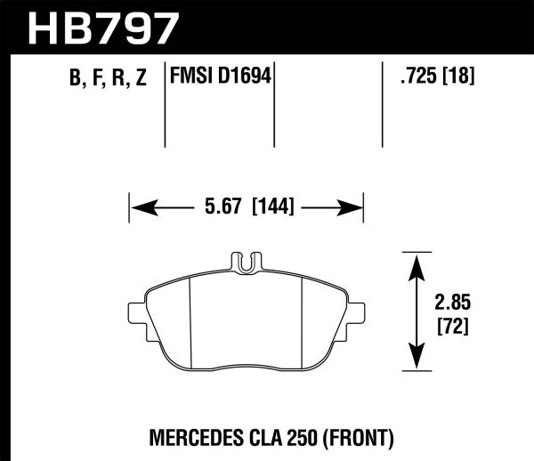 Hawk Performance - Hawk Performance Performance Ceramic Disc Brake Pad