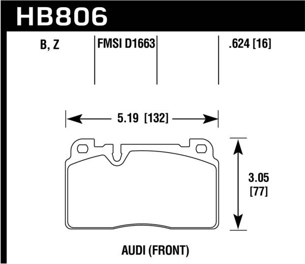 Hawk Performance - Hawk Performance HPS 5.0 Disc Brake Pad